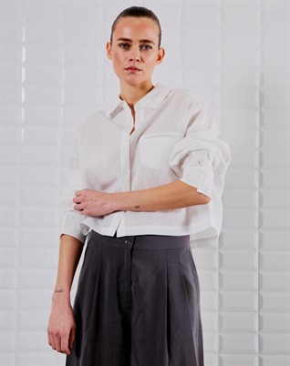 Quine Cropped Skjorte